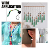 100Pcs 5 Style Painted Natural Wood European Beads WOOD-SC0001-40-5