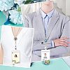 DIY Interchangeable Dome Office Lanyard ID Badge Holder Necklace Making Kit DIY-SC0022-04C-5