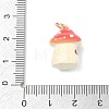 Spray Painted Brass Pendants KK-CBAE20A-02C-G-3