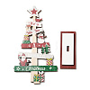 Christmas Theme Wood Display Decorations DJEW-G041-01B-4