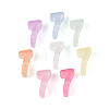 Luminous Frosted Transparent Acrylic Beads TACR-T029-21H-1
