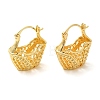 Hollow Basket Brass Hoop Earrings for Women LS-EJEW-G399-03C-G-1