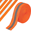 Reflective Polyester Ribbons SRIB-WH0011-475B-1-1