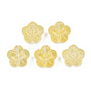 Transparent Spray Painted Glass Beads GLAA-N035-029-C06-1