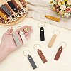 64Pcs 8 Colors PU Leather Keychains KEYC-PH0002-43G-3