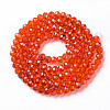 Electroplate Glass Beads Strands EGLA-T025-01A-3