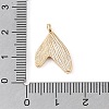 Brass Micro Pave Clear Cubic Zirconia Pendants KK-Q816-05G-01-3