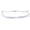 Natural Quartz Crystal Round Link Bracelets KB3682-2-1