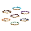 7Pcs 7 Style Natural & Synthetic Mixed Stone Chips Stretch Bracelet Set for Women BJEW-JB08515-1