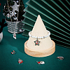 6Pcs 6 Style Christmas Themed Brass Micro Pave Cubic Zirconia Pendants ZIRC-BBC0001-41-4