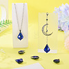 4Pcs Glass Pendants GLAA-TA0004-30-8