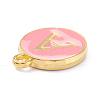 Golden Plated Alloy Enamel Charms ENAM-Q437-14A-2