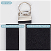 4Pcs 4 Styles Felt Keychain Clasps FIND-GF0009-67-6