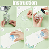 CRASPIRE 4 Sheets 4 Styles Custom PVC Plastic Clear Stamps DIY-CP0010-07-6