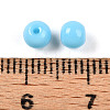 Opaque Solid Color Glass Beads GLAA-N007-4mm-A02-3