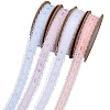 4 Rolls 4 Colors Polyester Lace Trims OCOR-GF0004-66-1