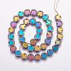 Electroplate Non-magnetic Hematite Beads Strands G-P314-09D-2