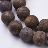 Natural Bronzite Bead Strands G-J376-32-12mm-3