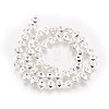 Electroplated Non-magnetic Synthetic Hematite Beads Strands G-P423-08S-1