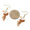 5 Pairs 304 Stainless Steel MIYUKI Glass Seed Beads Bird Dangle Earrings EJEW-MZ00555-6