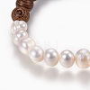 Natural Pearl Stretch Bracelets BJEW-JB04109-2