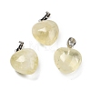 Natural Lemon Quartz Pendants G-J386-H18-P-1