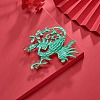 Chinese Style Alloy Enamel Chandelier Components Links X-ENAM-E329-65A-G-8
