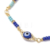 Brass Horse Eye Link Chain Bracelet BJEW-JB09753-3