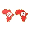 304 Stainless Steel & Enamel Pendants SA-CBA6ECE-01G-G05-1