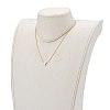 Brass Initial Pendant Necklaces NJEW-JN03330-03-4