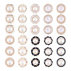 100Pcs 10 Styles 1-Hole Acrylic Shank Buttons BUTT-TA0001-59-2