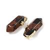 Natural Mahogany Obsidian Double Terminal Pendants GG-CBA4154-07G-06-2