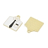 Father's Day Alloy Enamel Pendants ENAM-V001-03D-G-2