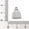 Anti-Tarnish 304 Stainless Steel Charms STAS-M084-01C-P-3