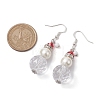 GLass Dangle Earrings EJEW-TA00438-3