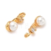 Brass Micro Pave Cubic Zirconia Charms KK-D113-01G-2