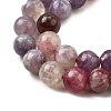 Natural Purple Red Tourmaline  Beads Strands G-N327-02A-01-5