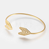 Brass Cuff Bangle X-BJEW-P168-F05-1