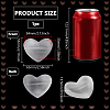 Heart Natural Selenite Decorative Bowls AJEW-WH0460-043A-2