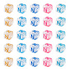 50Pcs Acrylic European Beads MACR-TADJ0001-13N-1