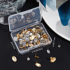 60Pcs 6 Style 201 Stainless Steel Stud Earring Findings EJEW-BBC0001-03-6