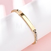 304 Stainless Steel Rhinestone Cup Chain Bracelets BJEW-G753-02G-03-1