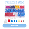 350Pcs Silicone Plugs AJEW-WH0752-326B-2