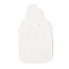 Bottle Shaped Paper One Pair Earring Display Cards with Hanging Hole CDIS-C005-10-2