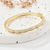 Brass Micro Pave Clear Cubic Zirconia Hinged Bangles for Women BJEW-K274-07G-3