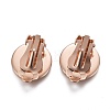 304 Stainless Steel Clip-on Earring Setting STAS-P249-23B-RG-2