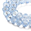Transparent Baking Paint Glass Beads X1-DGLA-A034-T8mm-D13-3