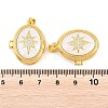 Brass Locket Pendants KK-D232-03G-01-3
