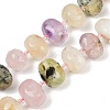 Natural Rose Quartz & Amethyst & Citrine & Quartz Crystal & Lemon Quartz & Prehnite Beads Strands G-F796-B05-01-2