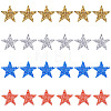 24Pcs 4 Colors Star Hotfix Rhinestone DIY-FG0003-83-1